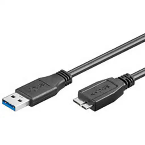 Goobay 1m USB 3.0 A/micro-B cable USB USB A Micro-USB B Negro