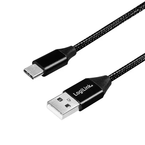 LogiLink CU0139 cable USB USB 2.0 0,3 m USB A USB C Negro