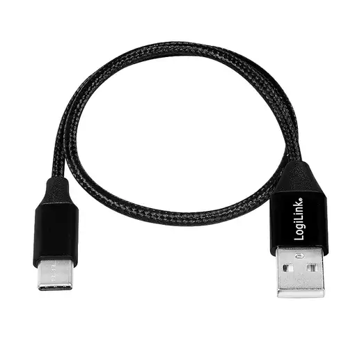 LogiLink CU0139 cable USB USB 2.0 0,3 m USB A USB C Negro