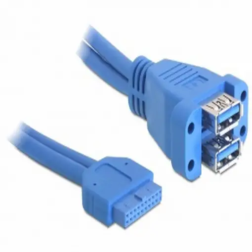 DeLOCK 82942 cable USB USB 3.2 Gen 1 (3.1 Gen 1) 0,45 m Azul