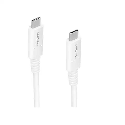 LogiLink CU0180 cable USB 0,8 m USB C Blanco