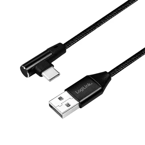 LogiLink CU0137 cable USB USB 2.0 0,3 m USB A USB C Negro