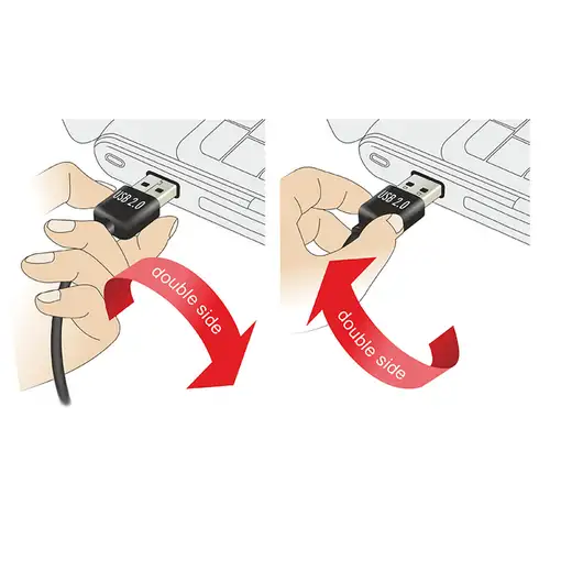 DeLOCK 2m USB 2.0 A - B m/m cable USB USB A USB B Negro