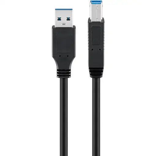 Goobay 93654 cable USB USB 3.2 Gen 1 (3.1 Gen 1) 3 m USB A USB B Negro