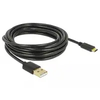 DeLOCK 83669 cable USB USB 2.0 4 m USB A USB C Negro