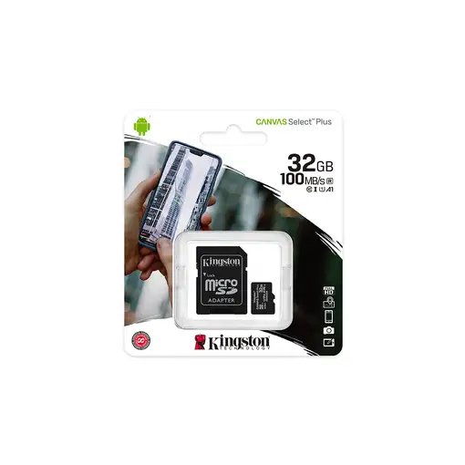 Kingston Technology Canvas Select Plus 32 GB MicroSDHC UHS-I Clase 10