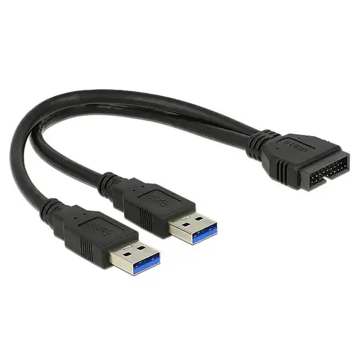 DeLOCK 0.25m USB3.0/2xUSB3.0 cable USB USB 3.2 Gen 1 (3.1 Gen 1) 0,25 m 2 x USB A