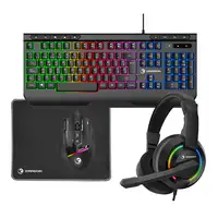 Kit Gaming Dragon PRIXTON - Teclado + Ratón + Auriculares + Alfombrilla