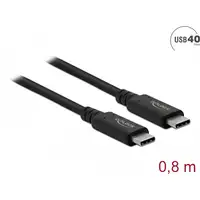 DeLOCK Cable USB4 40 Gbps coaxial 0,8 m