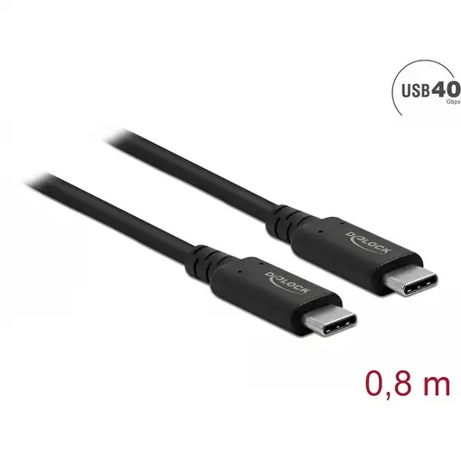 DeLOCK Cable USB4 40 Gbps coaxial 0,8 m