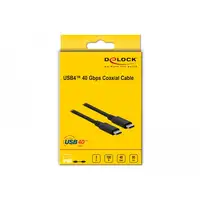 DeLOCK Cable USB4 40 Gbps coaxial 0,8 m