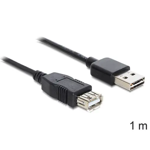 DeLOCK EASY-USB 2.0-A - USB 2.0-A, 1m cable USB USB A Negro