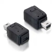DeLOCK Adapter USB mini/USB micro-B USB mini M micro-B FM Negro