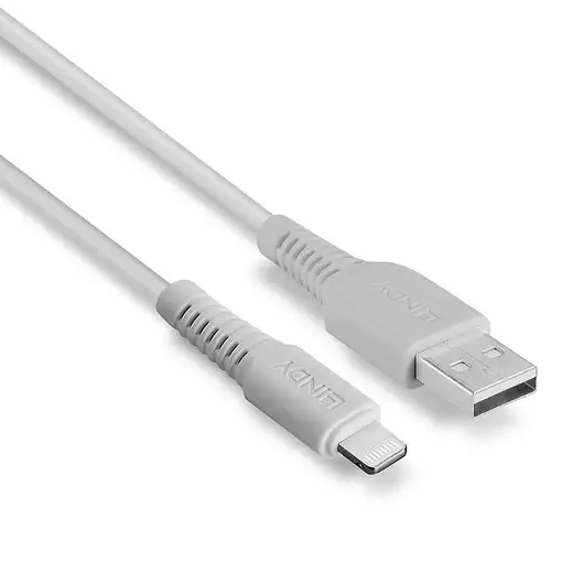 Lindy 31327 cable de conector Lightning 2 m Blanco
