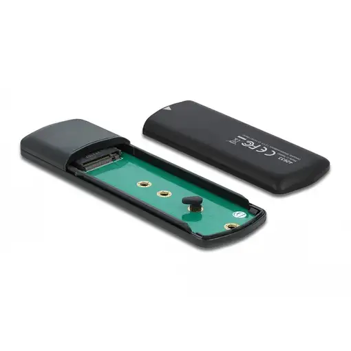 DeLOCK Externo USB Type-C Caja Combo para M.2 NVMe PCIe o SATA SSD - sin herramien