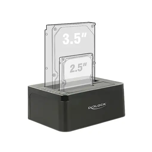 DeLOCK 62661 base de conexión para disco duro USB 3.2 Gen 1 (3.1 Gen 1) Type-B Neg