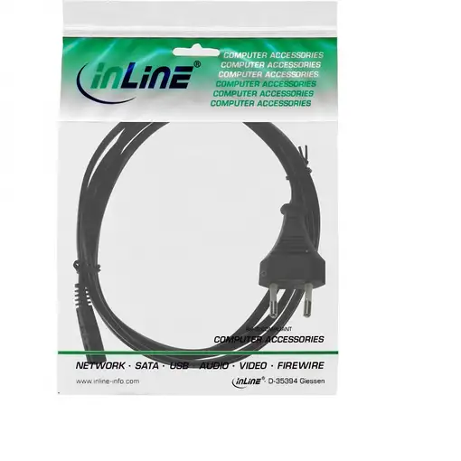 InLine 4043718079476 Negro 1,5 m C7 acoplador CEE7/16