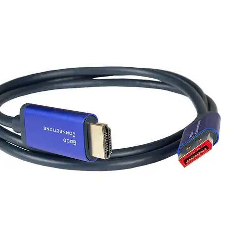 Alcasa 4860-SF050B adaptador de cable de vídeo 5 m DisplayPort HDMI Azul