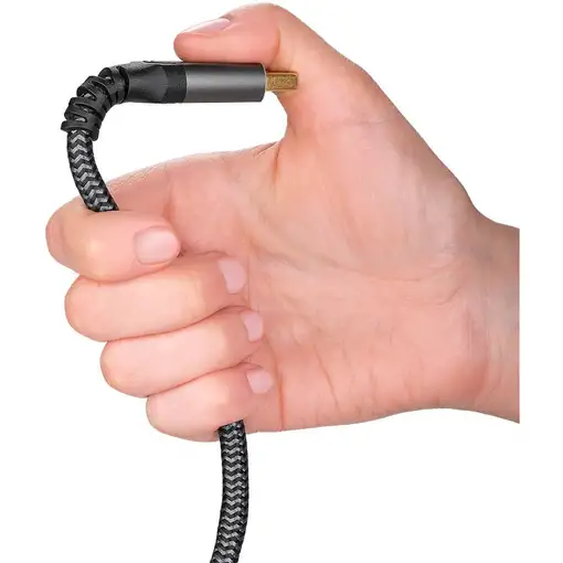 Goobay 65266 cable DisplayPort 3 m Negro, Plata