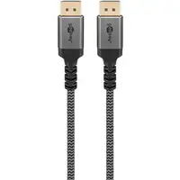 Goobay 65267 cable DisplayPort 5 m Negro, Plata