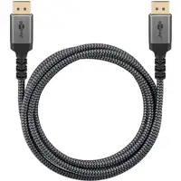 Goobay 65267 cable DisplayPort 5 m Negro, Plata