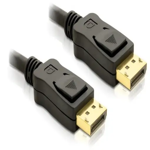 DeLOCK Cable Displayport 3m male - male Gold Negro