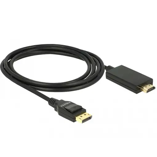 DeLOCK 85317 adaptador de cable de vídeo 2 m DisplayPort HDMI Negro