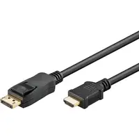 Goobay 64836 adaptador de cable de vídeo 2 m DisplayPort HDMI tipo A (Estándar) Ne