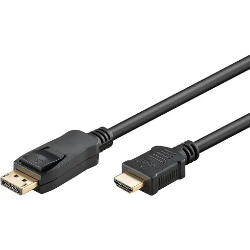Goobay 64836 adaptador de cable de vídeo 2 m DisplayPort HDMI tipo A (Estándar) Ne Goobay 64836 adaptador de cable de vídeo 2 m DisplayPort HDMI tipo A (Estándar) Ne