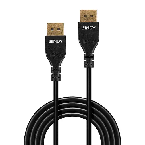 Lindy 36460 cable DisplayPort 0,5 m Negro