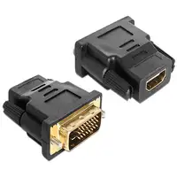 DeLOCK 65466 cambiador de género para cable DVI 24+1 HDMI Negro