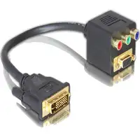 DeLOCK Adapter DVI29 male to VGA + 3x Cinch female 0,2 m DVI VGA (D-Sub) + 3 x RCA