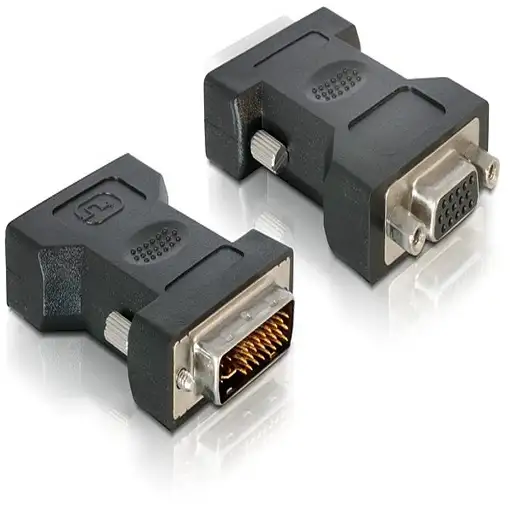 DeLOCK VGA 15pin F > DVI 24+5 M DVI-I 15pin VGA Negro