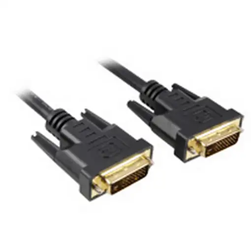 Sharkoon 2m DVI-D to DVI-D (24+1) cable DVI Negro