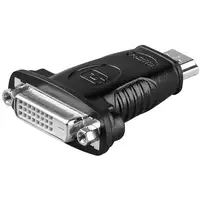 Goobay 68098 cambiador de género para cable HDMI DVI-D Negro Goobay 68098 cambiador de género para cable HDMI DVI-D Negro