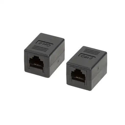 LogiLink NP0034A cambiador de género para cable RJ-45 Negro