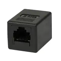 LogiLink NP0034A cambiador de género para cable RJ-45 Negro