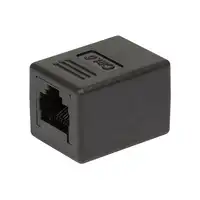 LogiLink NP0034A cambiador de género para cable RJ-45 Negro