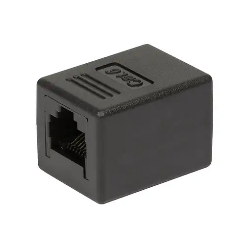 LogiLink NP0034A cambiador de género para cable RJ-45 Negro