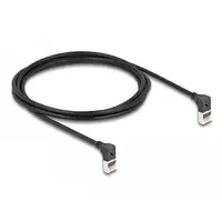 DeLOCK Cable de red RJ45 Cat.6A S/FTP Slim 90° acodado hacia arriba/hacia arriba 2