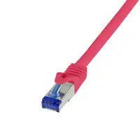LogiLink C6A014S cable de red Rojo 0,25 m Cat6a S/FTP (S-STP)