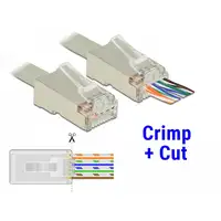 DeLOCK 86454 conector RJ-45 Transparente