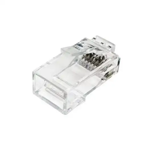 Equip 121176 conector RJ-45 Transparente, Blanco