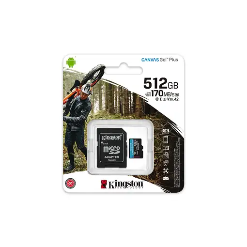 Kingston Technology Canvas Go! Plus Tarjeta microSDXC Canvas Go Plus 170R A2 U3 V3