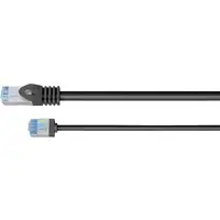 Goobay 74318 cable de red Negro 1 m Cat6a U/FTP (STP)