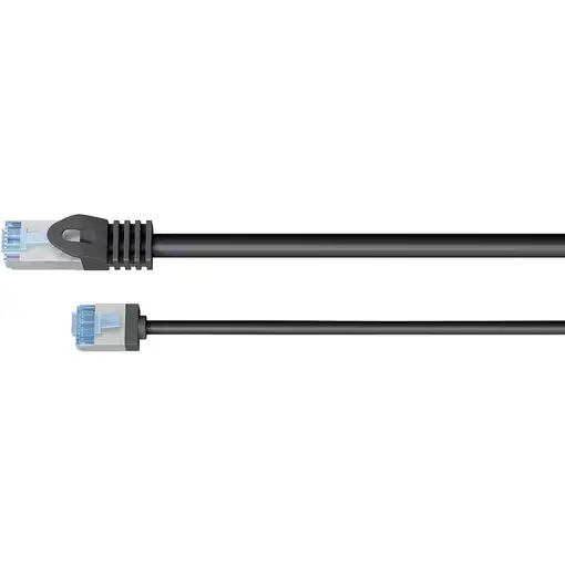 Goobay 74318 cable de red Negro 1 m Cat6a U/FTP (STP)