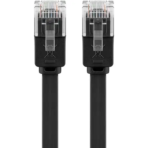 Goobay 95379 cable de red Negro 0,5 m Cat6 U/UTP (UTP)