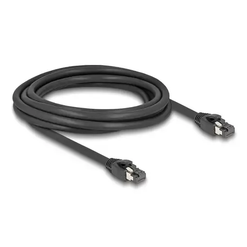 DeLOCK Cable de red RJ45 Cat.8.1 S/FTP, 3 m hasta 40 Gbps, negro DeLOCK Cable de red RJ45 Cat.8.1 S/FTP, 3 m hasta 40 Gbps, negro