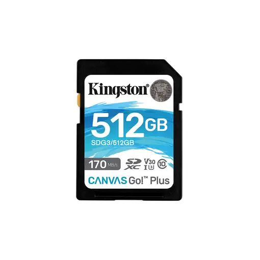 Kingston Technology Canvas Go! Plus Tarjeta SDXC Canvas Go Plus 170R C10 UHS-I U3