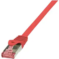 LogiLink Cat.6 S/FTP, 0.5m cable de red Rojo 0,5 m Cat6 S/FTP (S-STP)